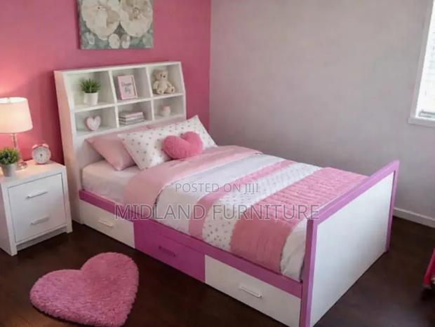 Bed for Kids With Built in Drawers and Shelves Available on Order
