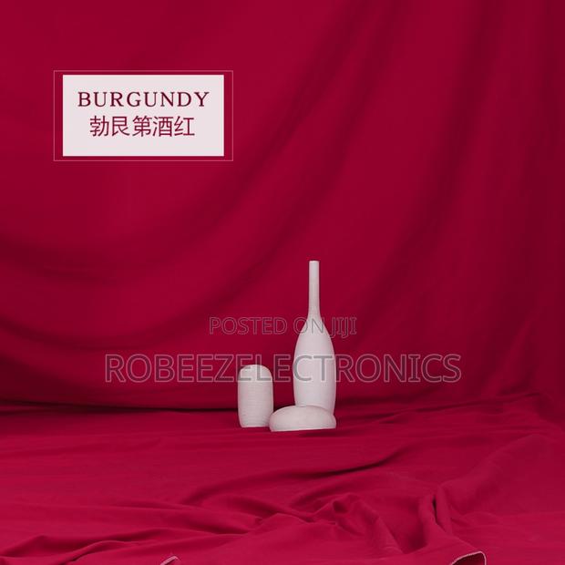 Soft Muslin Background Cloth 3m X 4m Burgendy