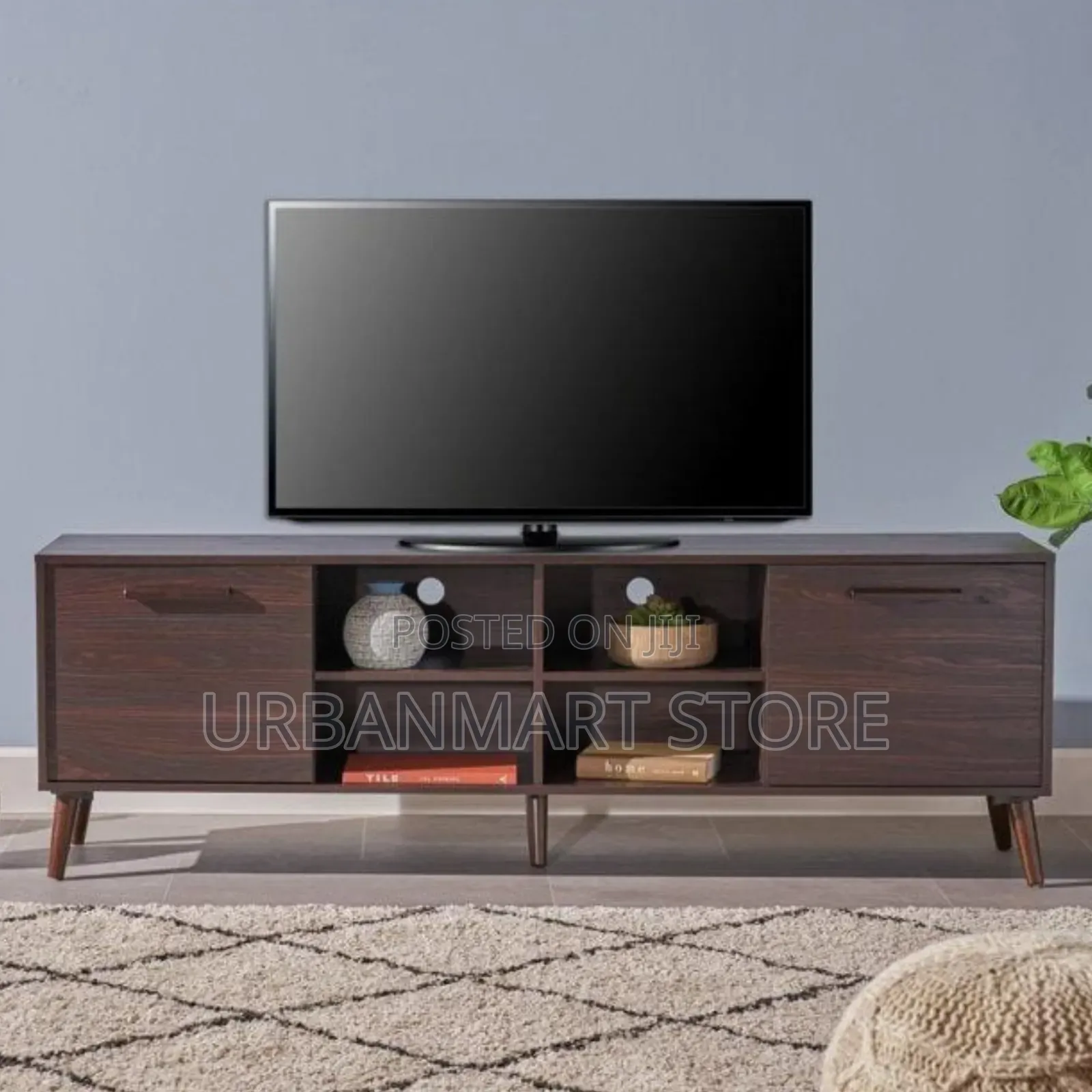 Dark Walnut 5ft Entertainment Unit, TV Stand