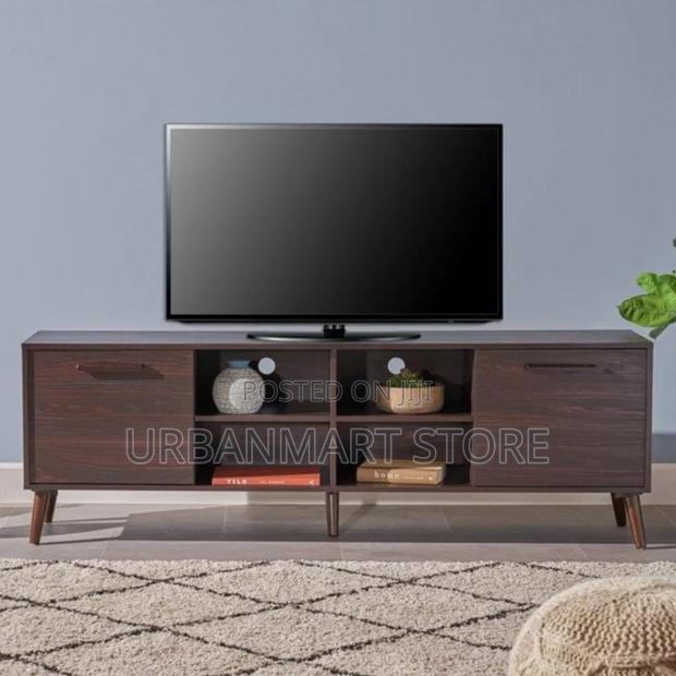 Dark Walnut 5ft Entertainment Unit, TV Stand - main view