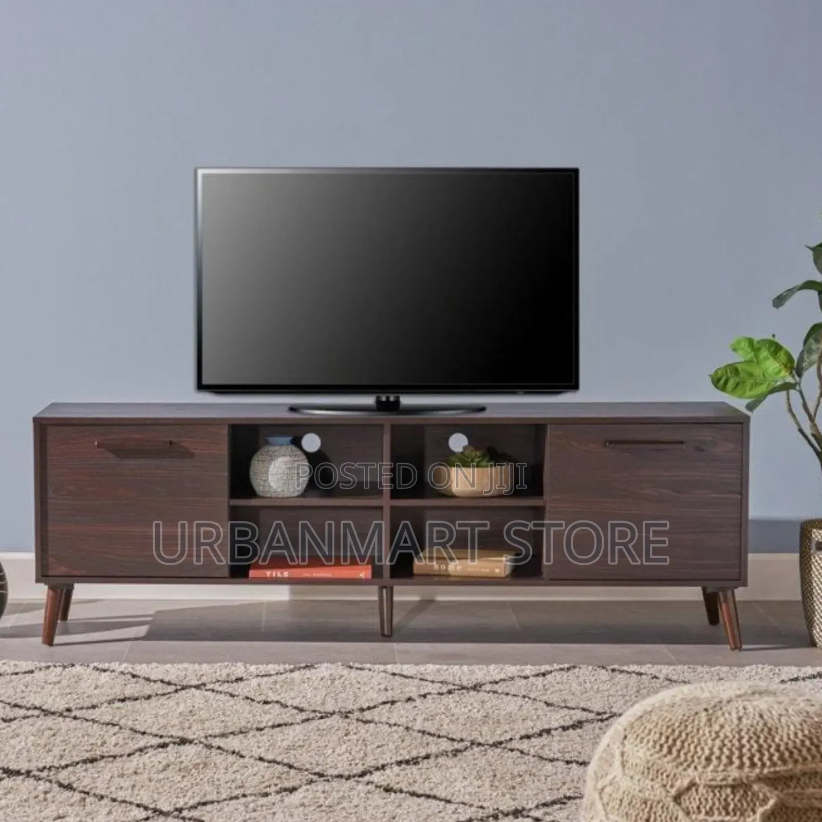 Dark Walnut 5ft Entertainment Unit, TV Stand