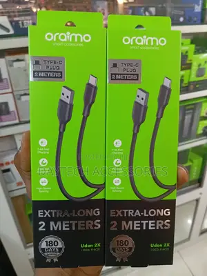 Oraimo Udon 2X USB-A to Type-C 2A Fast Charging Cable.
