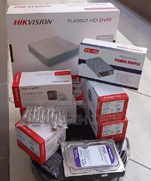 Hikvision 4CH DVR + 4 Cameras | Complete CCTV Security Kit
