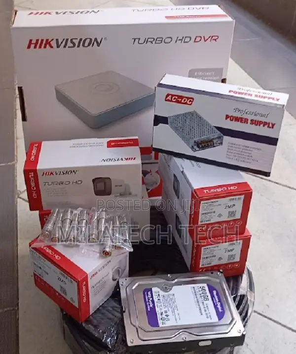 Hikvision 4CH DVR + 4 Cameras | Complete CCTV Security Kit