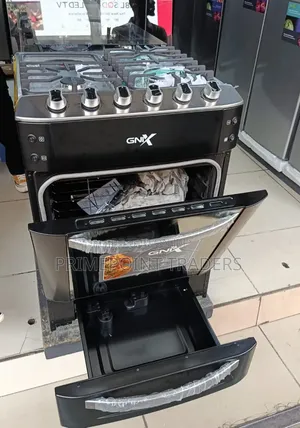 GNIX Black 60×60 Safety Performance Cooker With Wok BurnerFFT Sensor