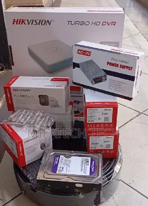 Hikvision CCTV 4 Camera Package | 4CH DVR Complete Security Kit