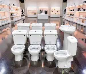 Luxury Close Coupled Toilet With Easy Maintenance Ceramic Finish