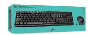 Logitech Mk270 Wireless Keyboard Mouse Combo (Black)