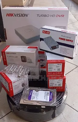 4CH Hikvision Surveillance Camera Kit | DVR + 4 Cameras + HDD