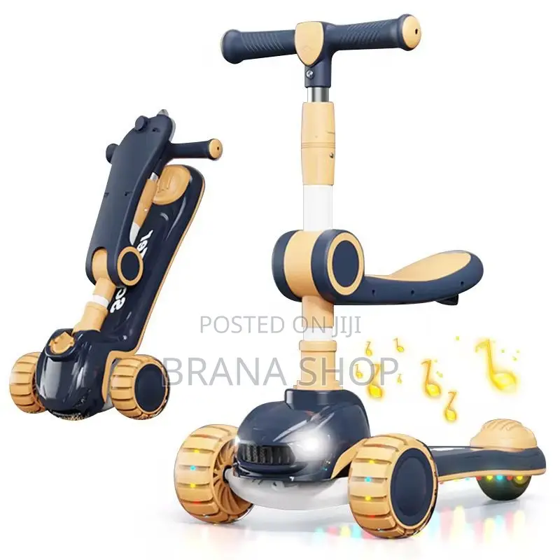3-Wheel Kids Scooter – Stable, Stylish Fun