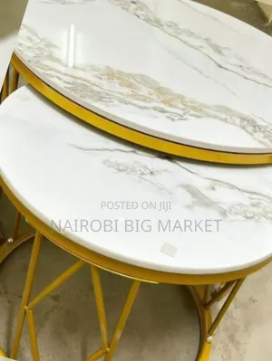Modern Luxury Pure Marble Nesting Table