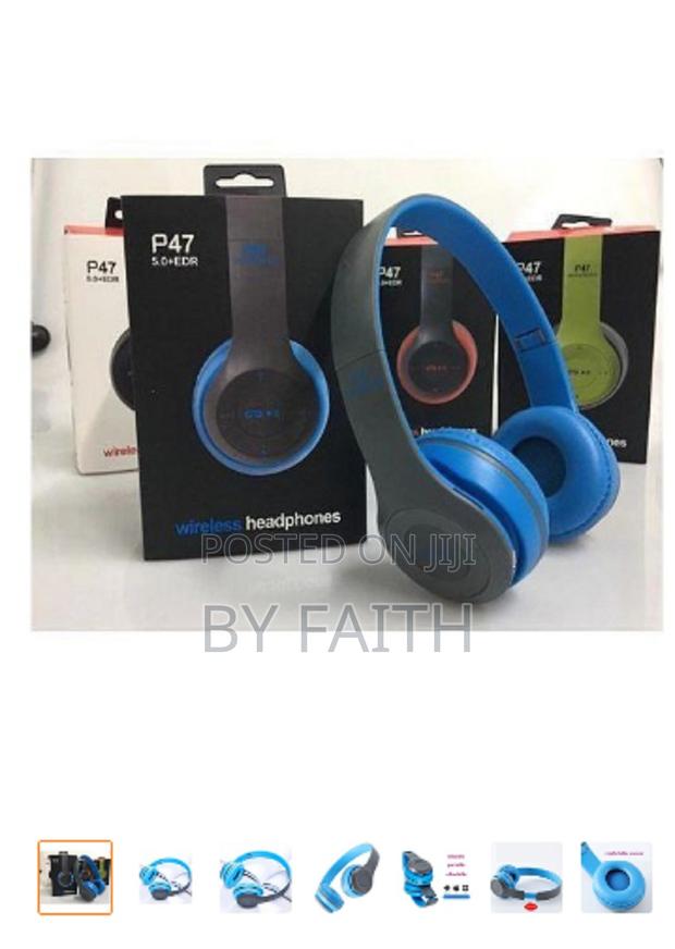 Executive P47 Sound Bluetooth Headphone Blue - main view