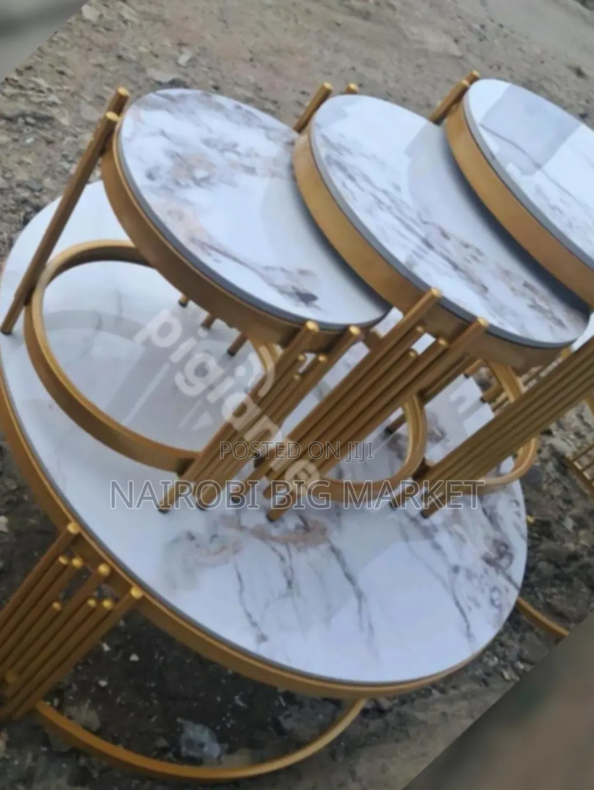 4 in 1 Executive Pure Marble Table