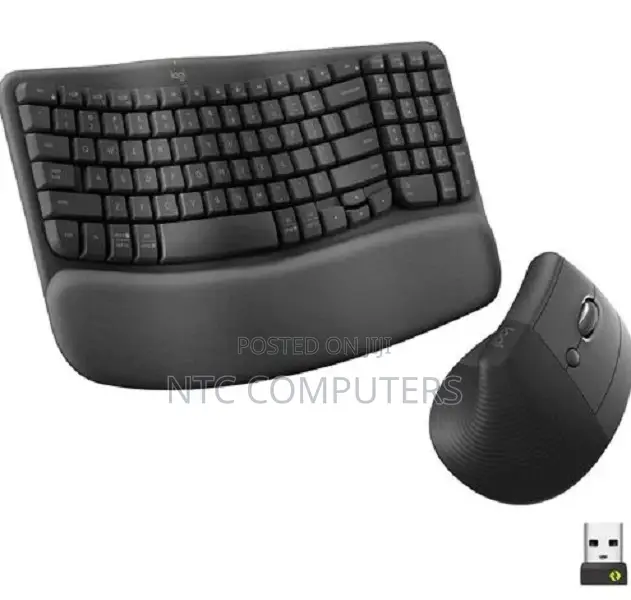 Ogitech Wave Keys and Lift Combo Bluetooth Keyboard and Mouse Combo