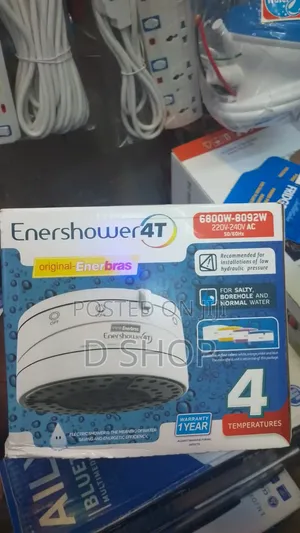 White 4t Enershower Instant Water Heater