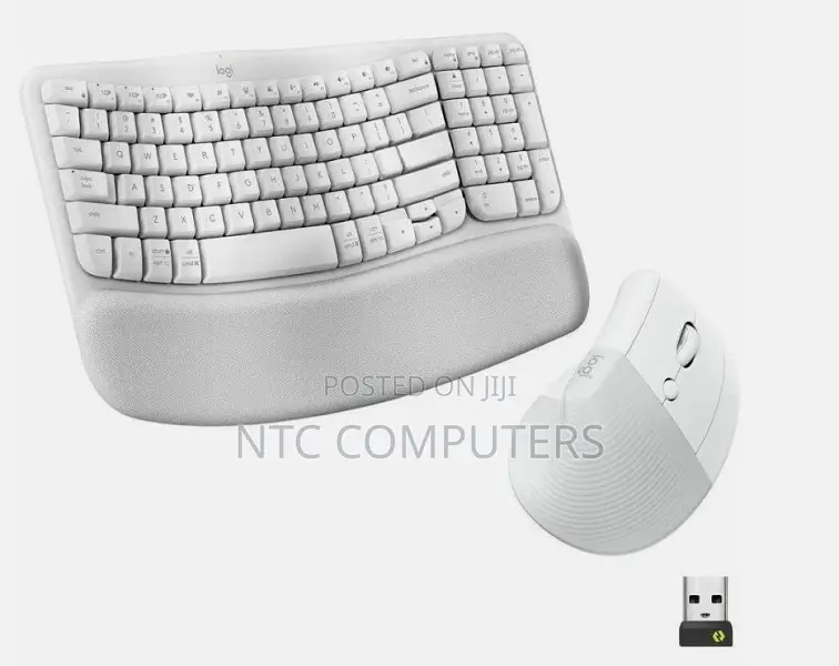 Logitech Wave Keys Lift Vertical Mouse Combo Wireless