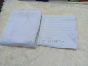 White Stripped Bedsheet