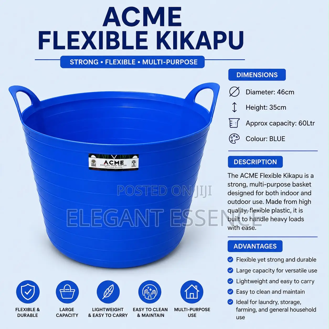 60l Flexible Bucket
