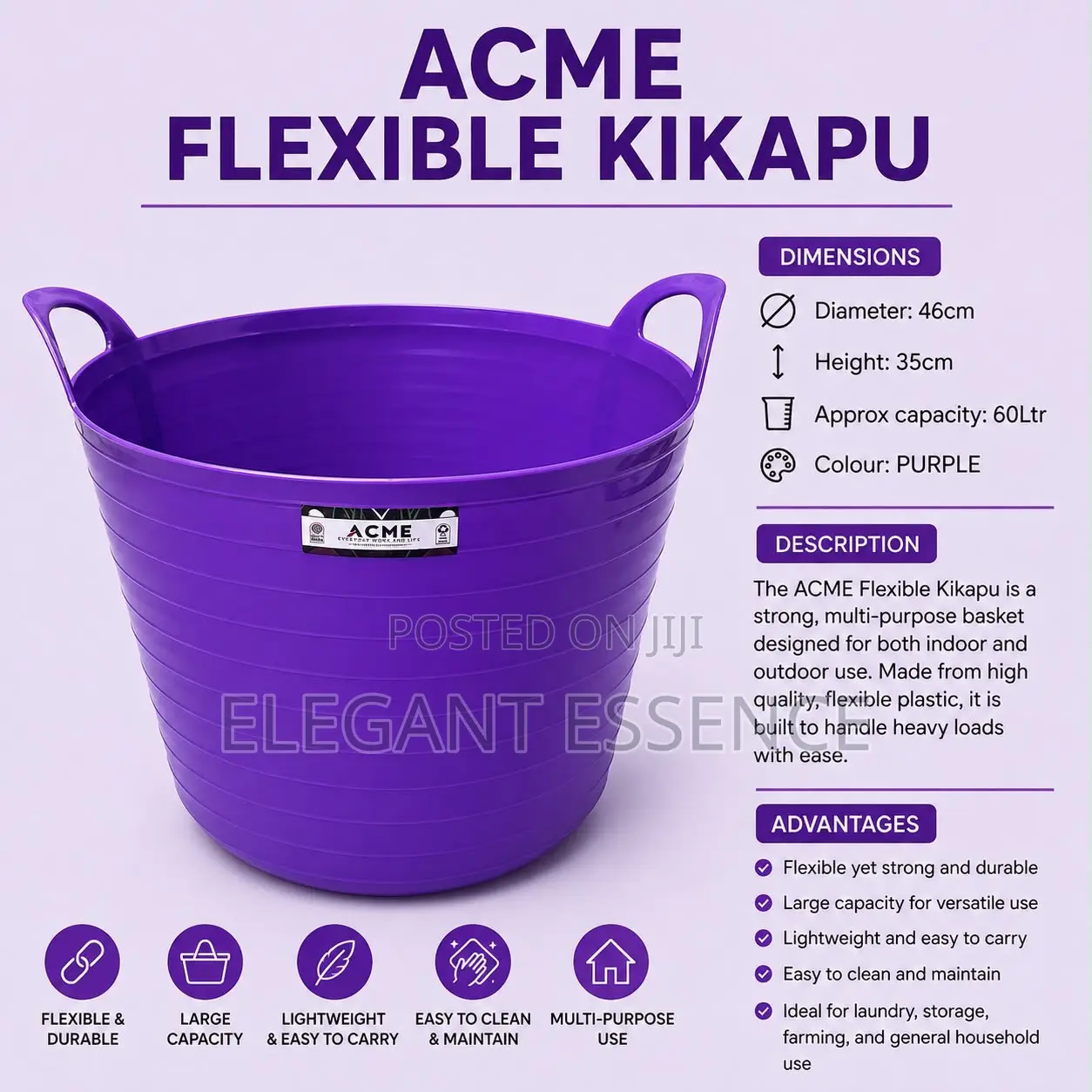 60l Flexible Bucket