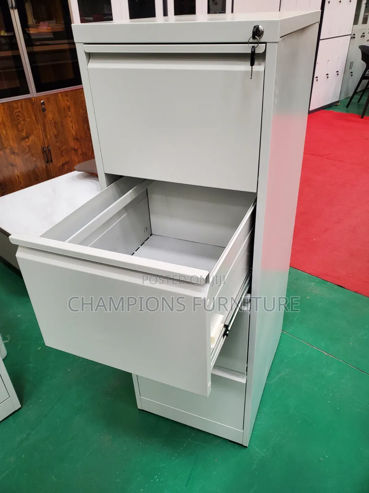 Steel 4 Drwaer Heavy Duty Vertical Filing Cabinet