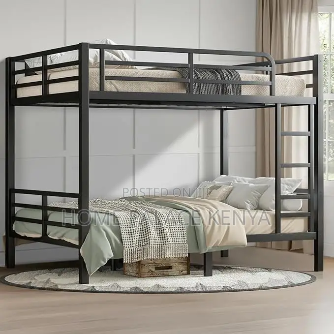 Bank Bed; Durable Metallic Bunk Bed for Kids With Strong Frame,