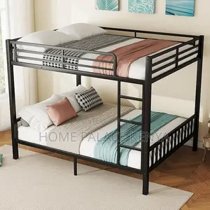 Bank Bed; Durable Metallic Bunk Bed for Kids With Strong Frame,