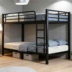 Bank Bed; Durable Metallic Bunk Bed for Kids With Strong Frame,