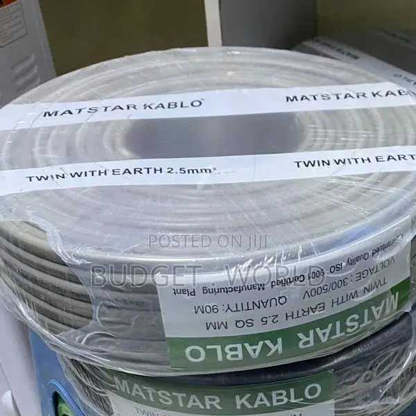 2.5mm Twin Earth 3 Core Cable 90m Flame Retardant PVC Insulated Wire