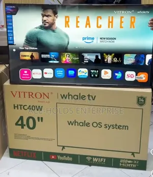 Vitron 40" Smart TV Whale OS, Frameless Design - Free to Air Channel