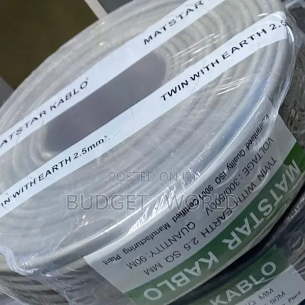 . 2.5mm Twin Earth Electrical Wire 90m – 3 Core PVC Cable