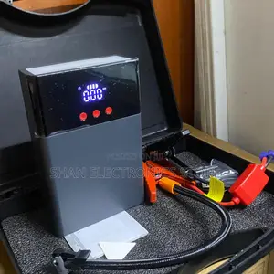 Portable Car Jump Starter With Air Compressor–12V Booster Power Bank