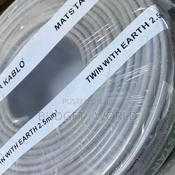 2.5mm Twin Earth Cable 90m Roll – 3 Core Flame Retardant PVC Wire