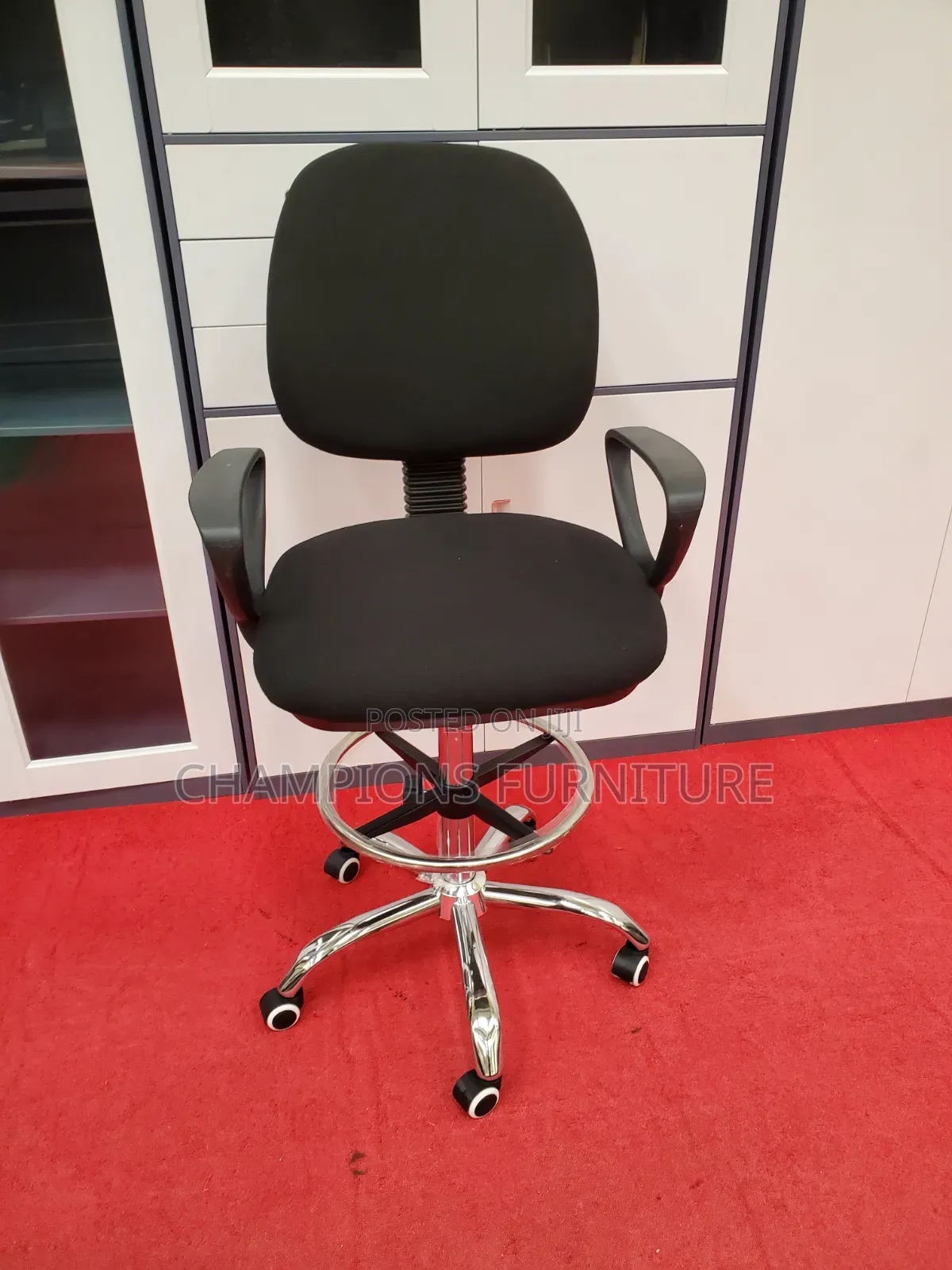 High Drafting Counter/Cashier Chair