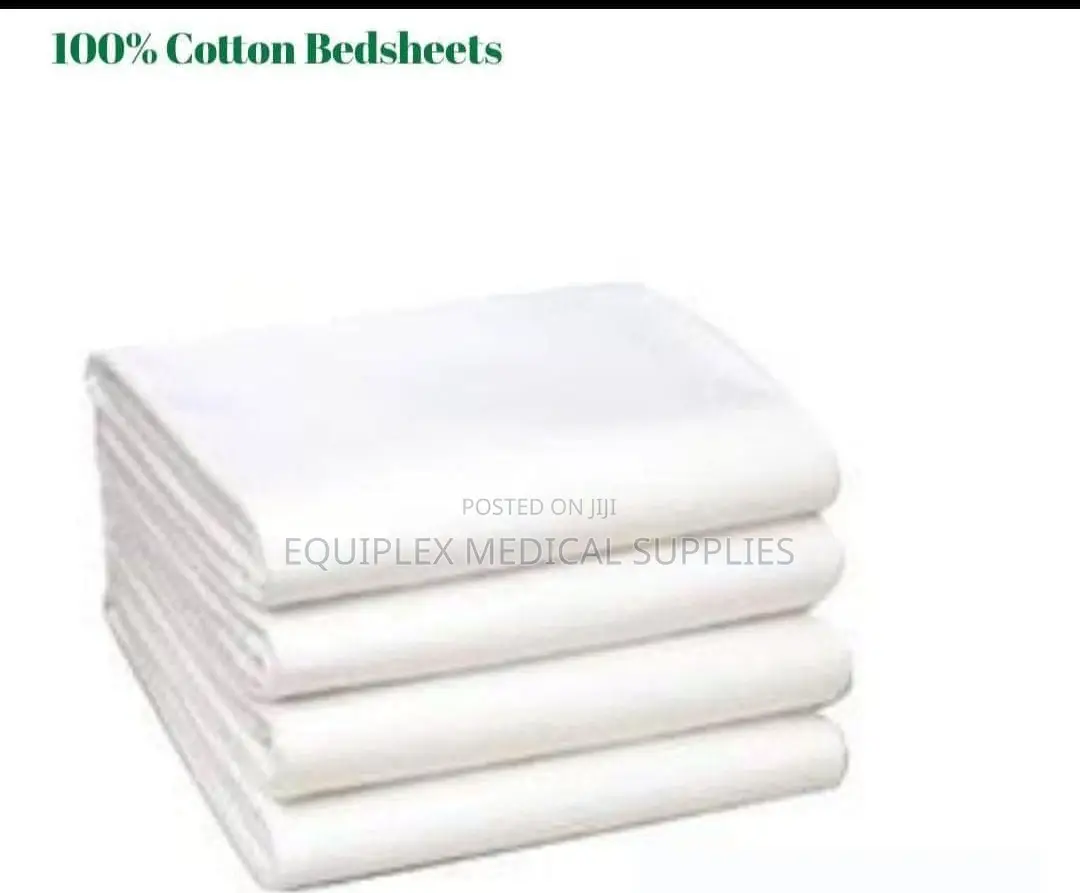 100% Cotton Bedsheets (Hospital Bedsheets) (Pair)