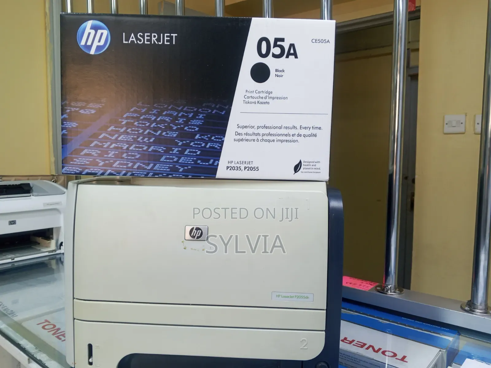 HP LaserJet P2055dn Laser HP 05A (CE505A) Black Toner Cartridge Box