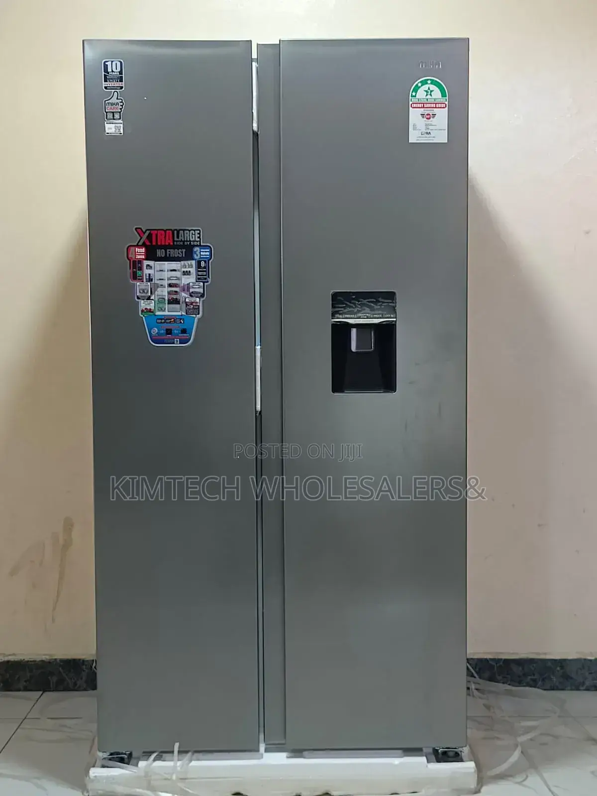 442 Litres MIKA 2 Door Side by Side, No Frost Refrigerator