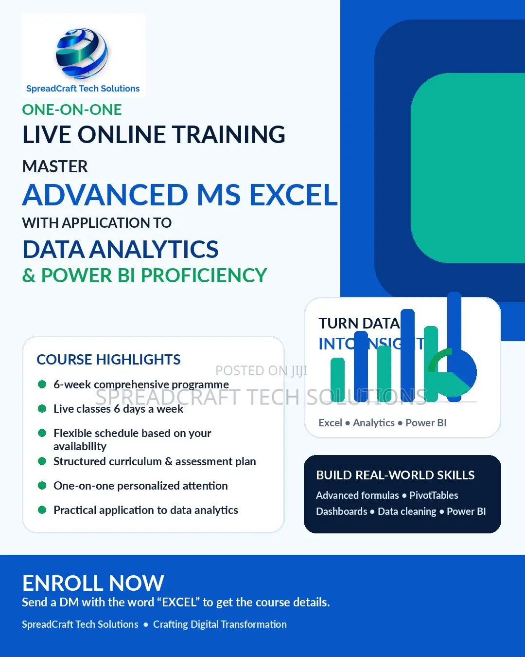 Master Data Analytics With Advanced Excel and Power Bi Proficiency