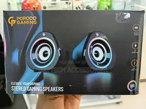 Porodo Stereo Gaming Speakers - Black