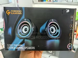 Porodo Stereo Gaming Speakers - Black