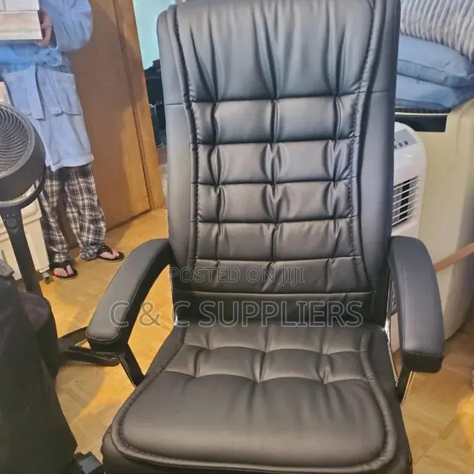 Executive PU Leather Black Computer Chair.
