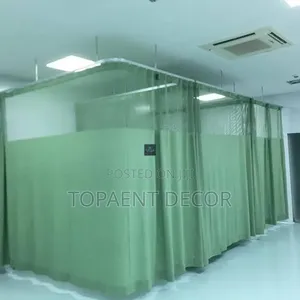 Green and Blue Hospital Curtains