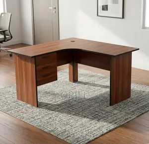 Office Desk : 1.4M Curved L-Shape Study Desk