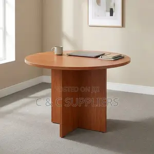 Round Customized Meeting Table-Brown