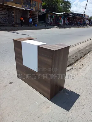 Compact Modern Reception Desk for Office, Salon Shop