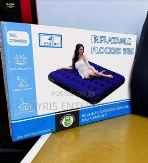 Inflatable Flocked Air Bed 4*6ft
