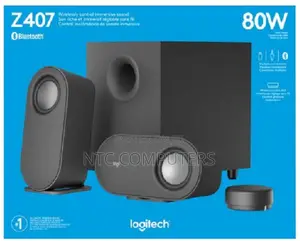 Logitech Z407 BluetoothComputer Speakers Subwoofer and WirelessControl