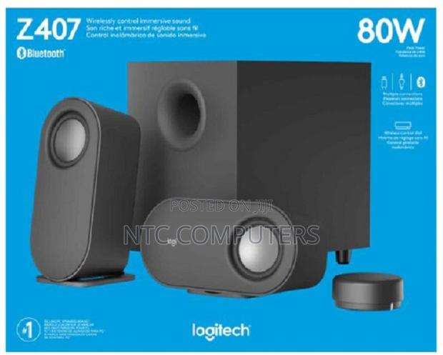 Logitech Z407 BluetoothComputer Speakers Subwoofer and WirelessControl