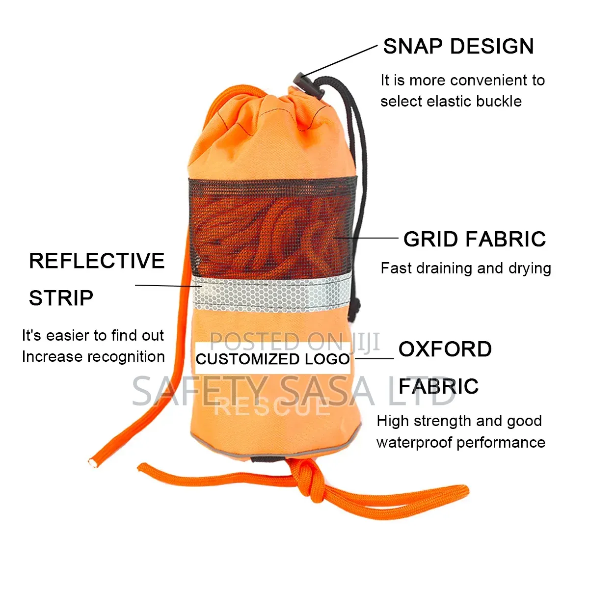 Marine Life Rescue Throw Safety Rope Throw Guide Rope 
 30m