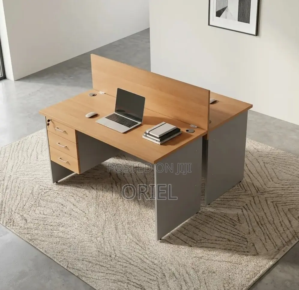 Office Workstation : 2-Seater Custom Local Staff Workstation