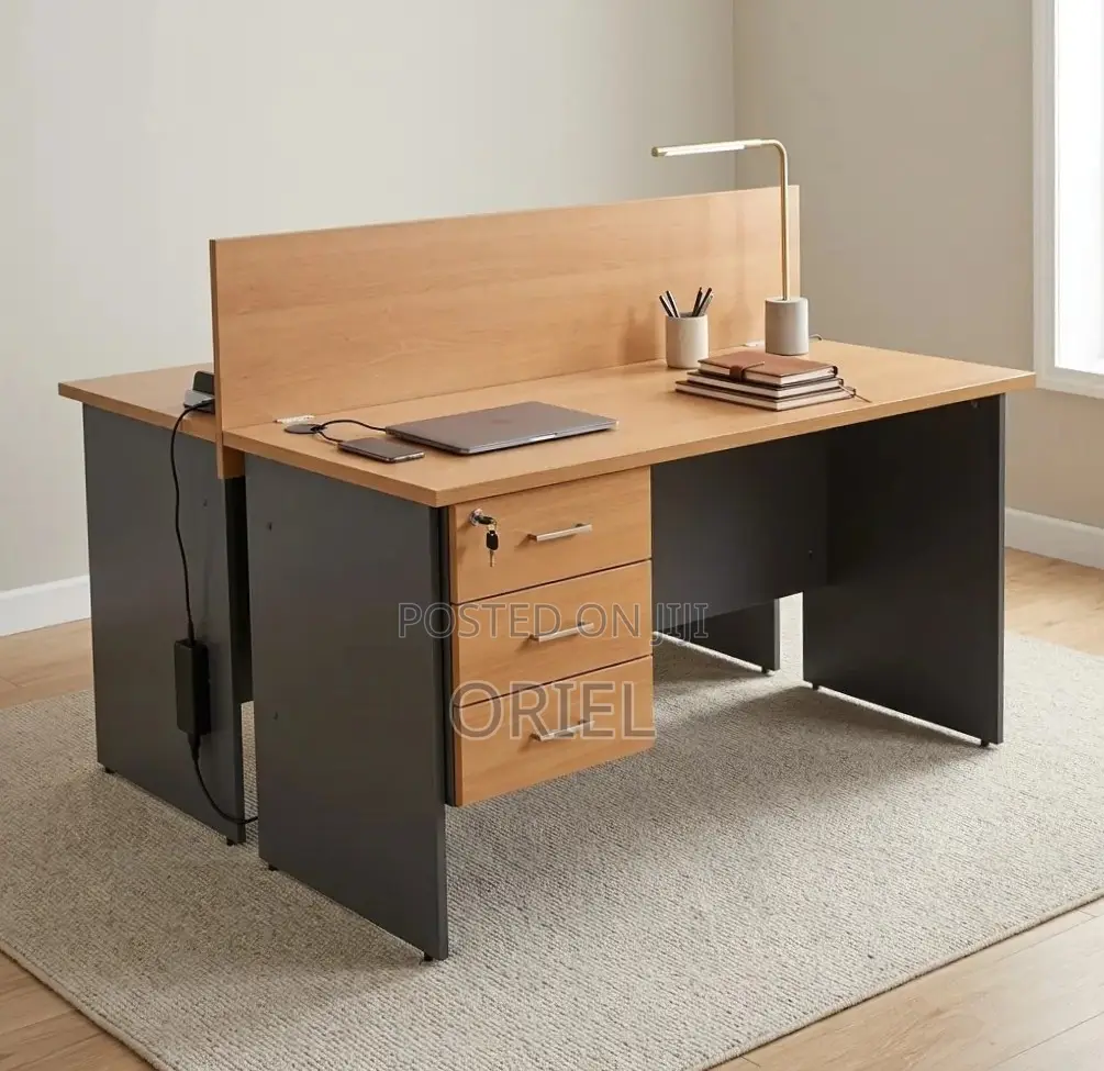 Office Workstation : 2-Seater Custom Local Staff Workstation